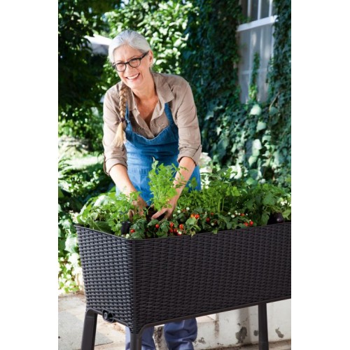 Kvetináč EASY GROW - hnedý