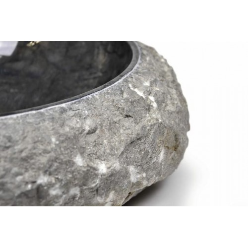 Umývadlo z kameňa DIVERO - čierny mramor