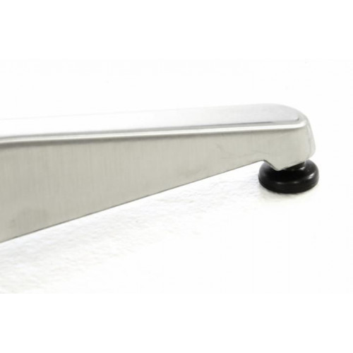 Barový stôl 115 cm okrúhly - strieborný