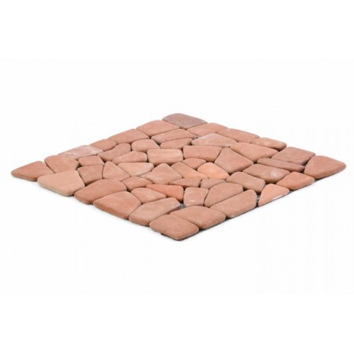 Mramorová mozaika Garth- červená / terakota - obklady 1 m2