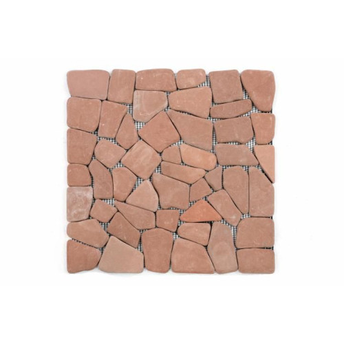 Mramorová mozaika Garth - červená / terakota – obklady 1 ks