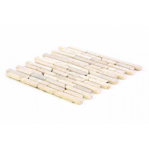 Mramorová mozaika Garth - krémová, obklady 1 m2