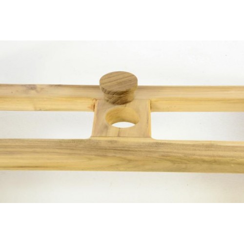 Záhradný jedálenský stôl z teakového dreva DIVERO - 120/170 cm