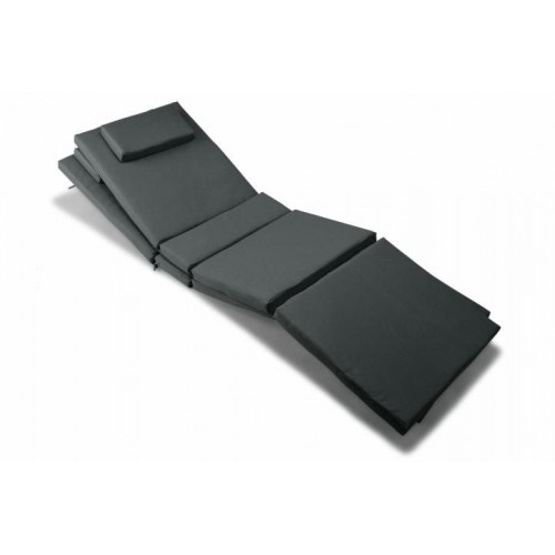 Sada 2 x  polstrovanie na ležadlo Garth - antracit