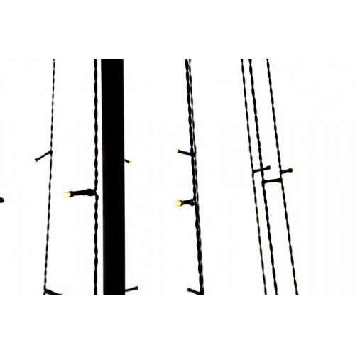 Vianočná dekorácia - svetelná pyramída stromček - 240 cm teplá biela