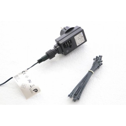 NEXOS Svetelná sieť 128 LED,teplá biela s časovačom, 3 x 3 m