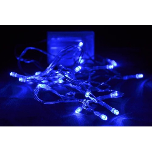 NEXOS Vianočné LED osvetlenie 1,35 m, 10 LED diód, modrá