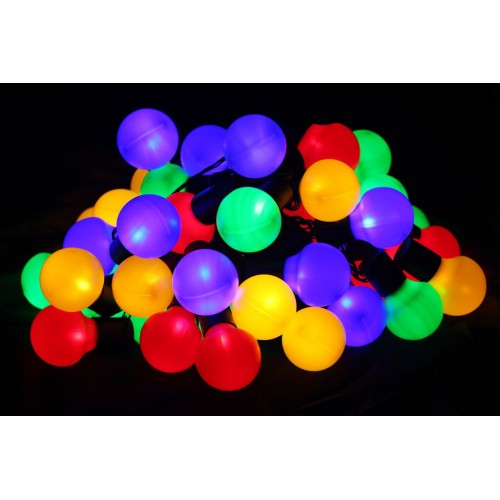 Farebné párty osvetlenie - vonkajšie - 50 LED Farebné párty osvetlenie - vonkajšie - 50 LED