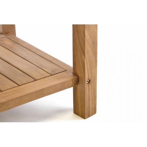 Odkladací teakový stolík DIVERO - 50 cm
