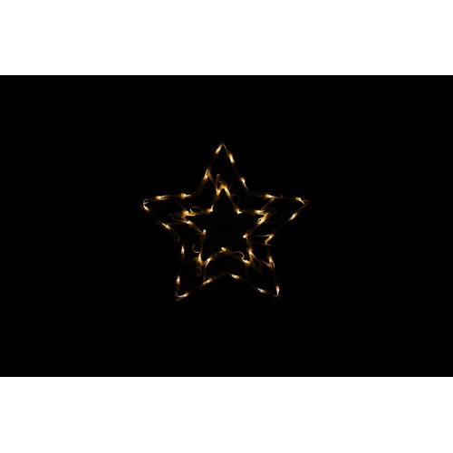 Vianočná LED dekorácia do okna - HVIEZDA - 40 cm