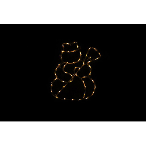 Vianočná LED dekorácia do okna - SNEHULIAK - 40 cm