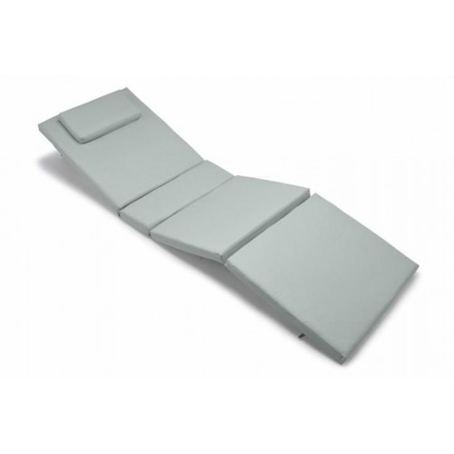 Záhradné polstrovanie na ležadlo - svetlo sivá