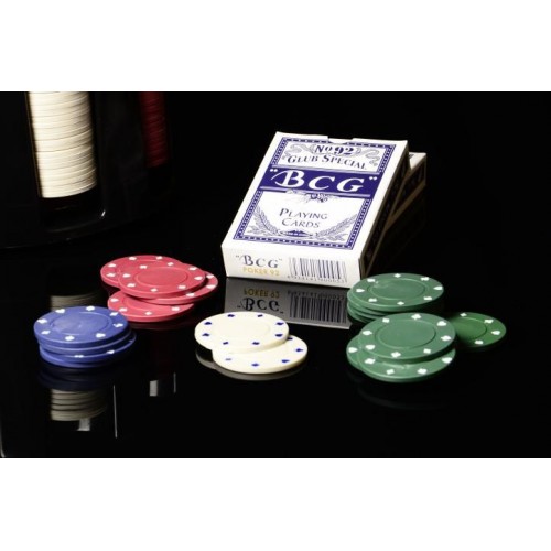 Poker set 200 ks - Caddy – otočný plastový stojan na žetóny Poker set 200 ks - Caddy – otočný plastový stojan na žetóny