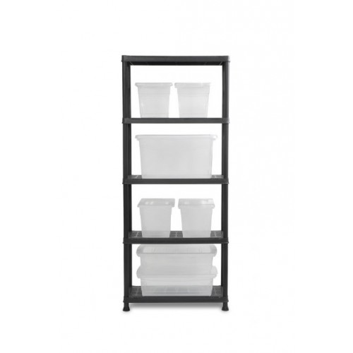 Plastový otvorený regál PLUS 75/5 - 176 x 75 x 32 cm