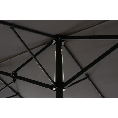 Veľký XXL slnečník 4,5 m - antracit