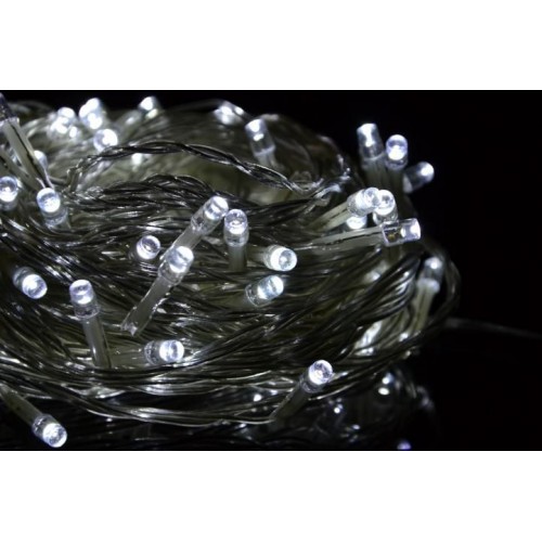 NEXOS Vianočná LED reťaz, 10 m, 100 LED diód, studená biela