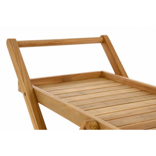 Servírovací vozík DIVERO z teakového dreva