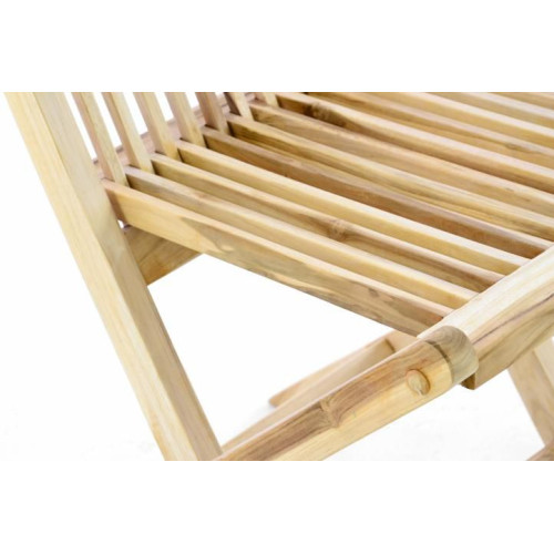 Záhradný set DIVERO z teakového dreva - stôl + 4 stoličky