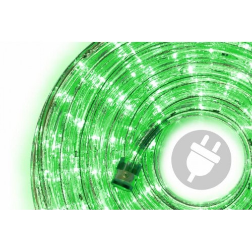 LED svetelný kábel - 480 diód, 20 m, zelený