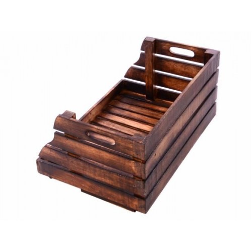 Stohovateľná drevená debnička DIVERO vintage