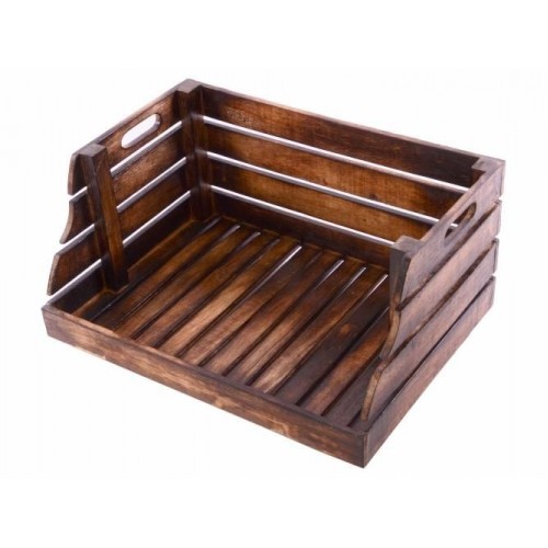 Sada stohovateľných debničiek DIVERO vintage - 2 kusy