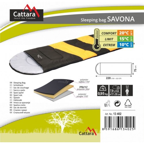 Spací vak dekový - SAVONA 10 °C