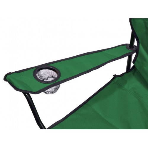 Kempingová skladacia stolička BARI - zelená