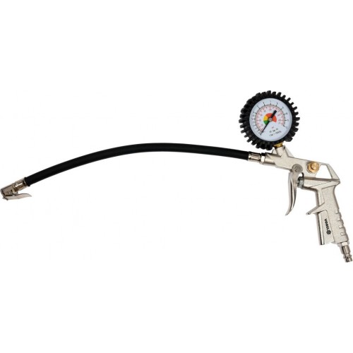 Pištoľ na hustenie pneu s manometrom