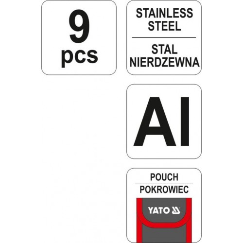 Multifunkčný nôž 9 funkcií čierno-červený