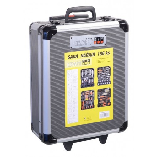 Kufrík náradia 186 dielov, AL konštrukcia KRAFT SUITE