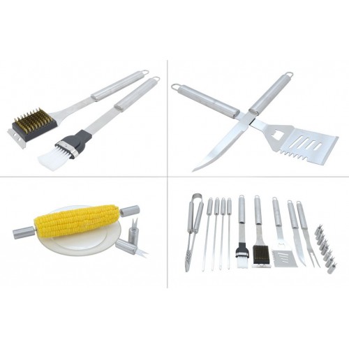 Grilovacie náradie sada 18 ks ALU kufrík