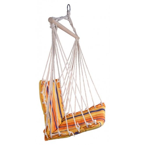 Hojdacia sieť na sedenie 95 x 50 cm červeno-oranžová