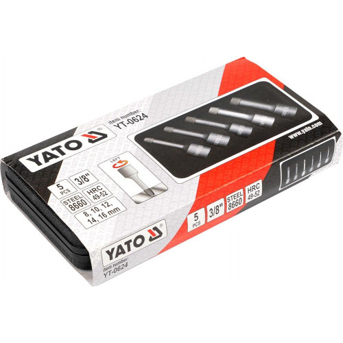 Súprava na demontáž závrtných skrutiek - 5 ks 1/2