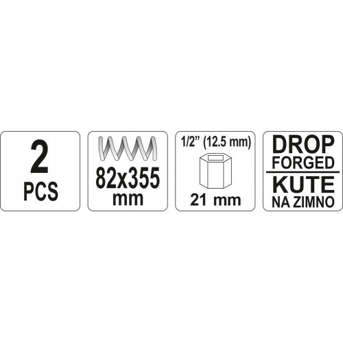 Sťahovák pružín tlmičov automobilov 355 x 82 mm 2 ks