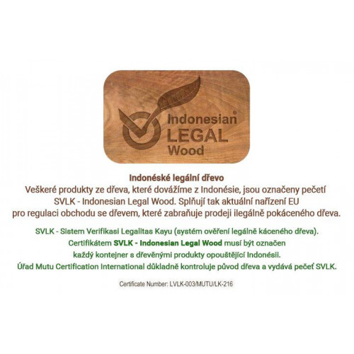 Záhradný skladací stôl DIVERO z teakového dreva