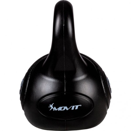MOVIT kettlebell činka - 20 kg, čierna