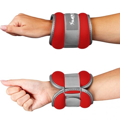 MOVIT neoprénové záťažové reflexné manžety, 2 x 2 kg