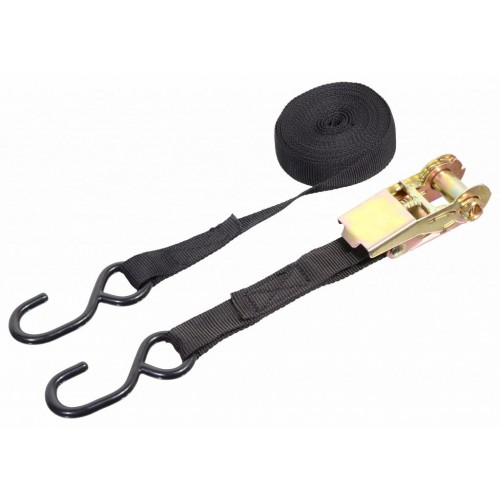 Popruh s račňou a s hákmi - 5 m