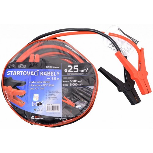 Štartovacie káble - 3,5 m, TÜV / GS