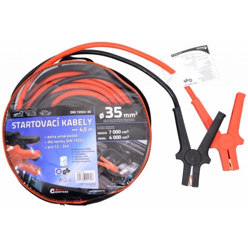 Štartovacie káble - 450 cm, TÜV / GS