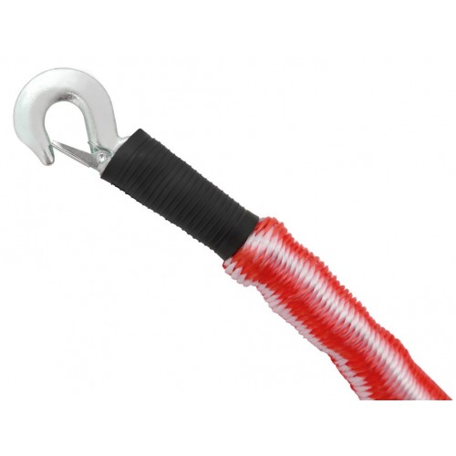 Pružné ťažné lano s karabínami