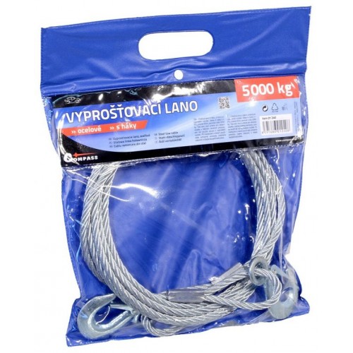 Vyslobodzovacie lano s karabínami - 5000 kg