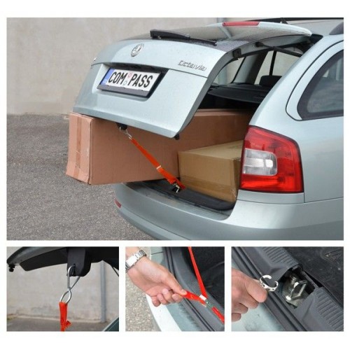 Upínací popruh na zadné dvere