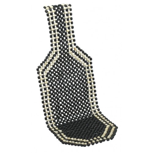 Poťah sedadla guličkový - 127 x 38 cm, čierny