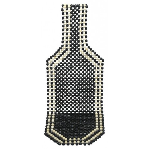 Poťah sedadla guličkový - 127 x 38 cm, čierny