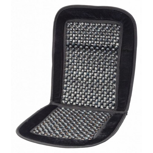 Poťah sedadla guličkový s lemom - 93 x 44 cm, čierny