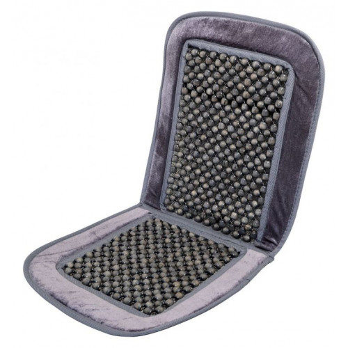 Poťah sedadla guličkový s lemom - 93 x 44 cm, sivý