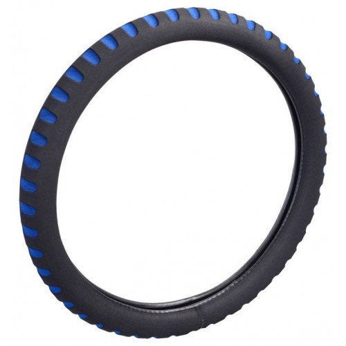 Poťah na volant SOFT - modro / čierný