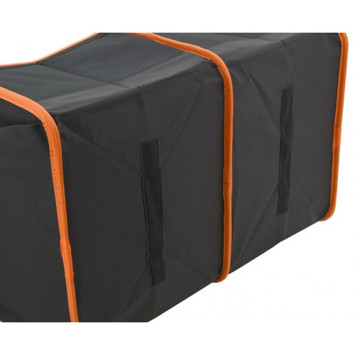 Organizér do kufra dvojitý - 54 x 34 cm, čierny/oranžový