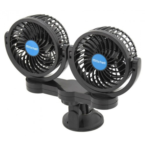 Ventilátor MITCHELL DUO - 12 V, na prísavku